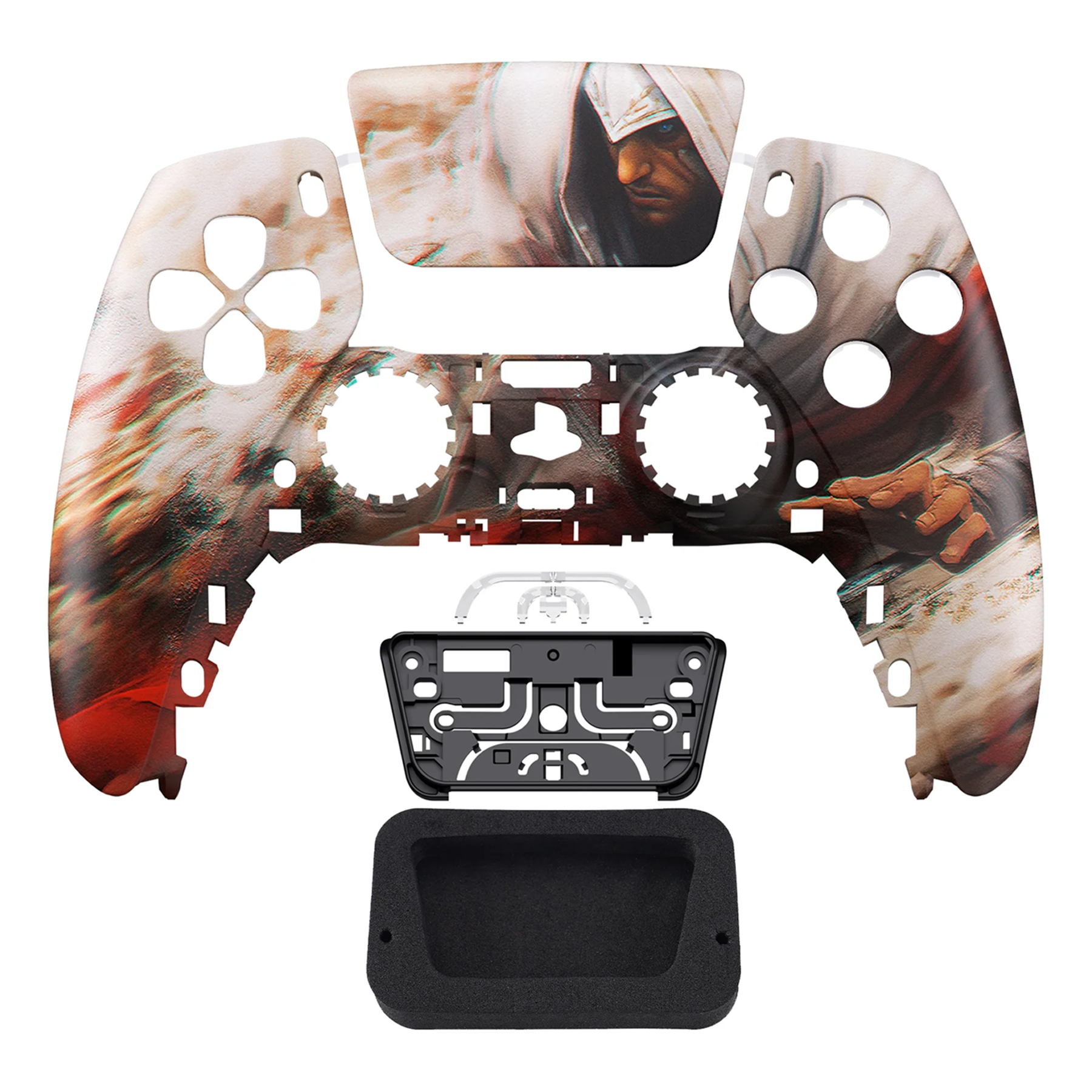 PS5 Controller Front Shell With Touchpad - Assassin Glossy